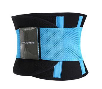 Workout Blue Neoprene Waist Trainer Belt for Hourglass Figure N11051