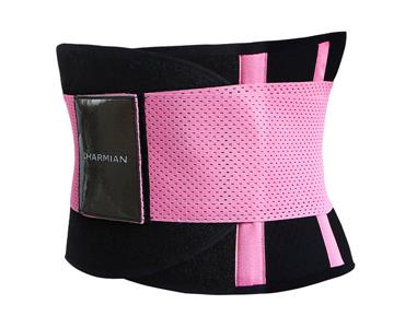 Workout Pink Neoprene Waist Trainer Belt for Hourglass Figure N11052