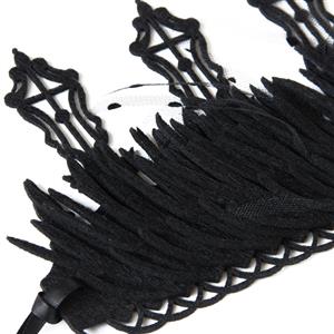 Baroque Gothic Crown - Vintage Halloween Headpiece for Witch Queen Princess Costume Party J237833