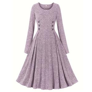 Retro Dresses for Women 1960, Vintage Dresses 1950's, Vintage Dress for Women, Sexy Dresses for Women Cocktail Party, Casual Tea Dress, Swing Dress, Knitted Lace-Up Dress,#N23496
