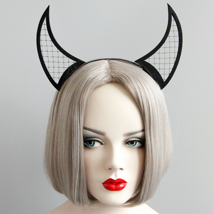 Women's Black Ox Horn Hairband J12912