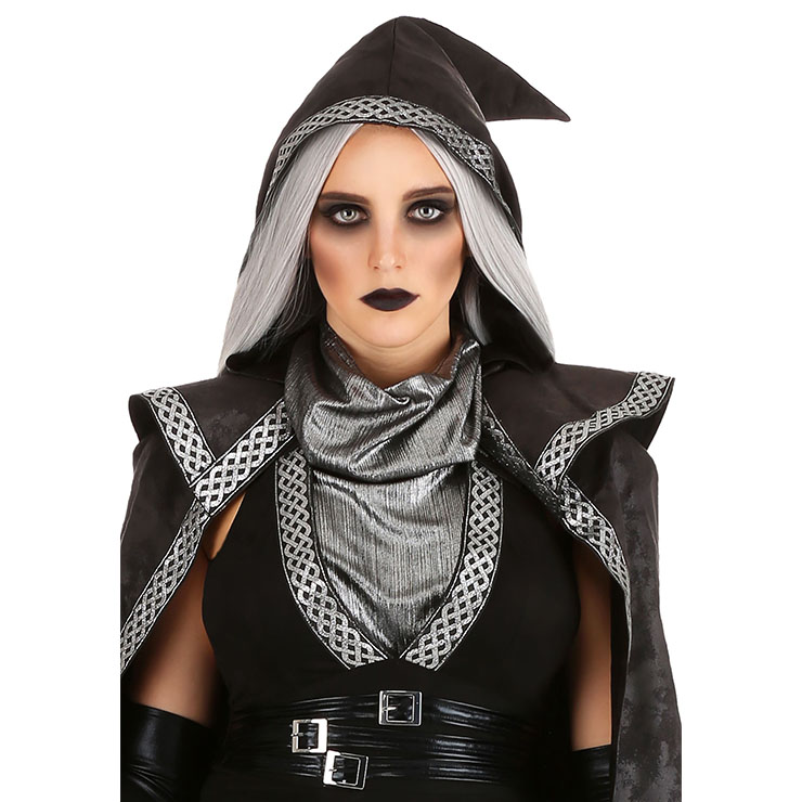 Black Adult Vampire Dress Halloween Cosplay Costume N22588