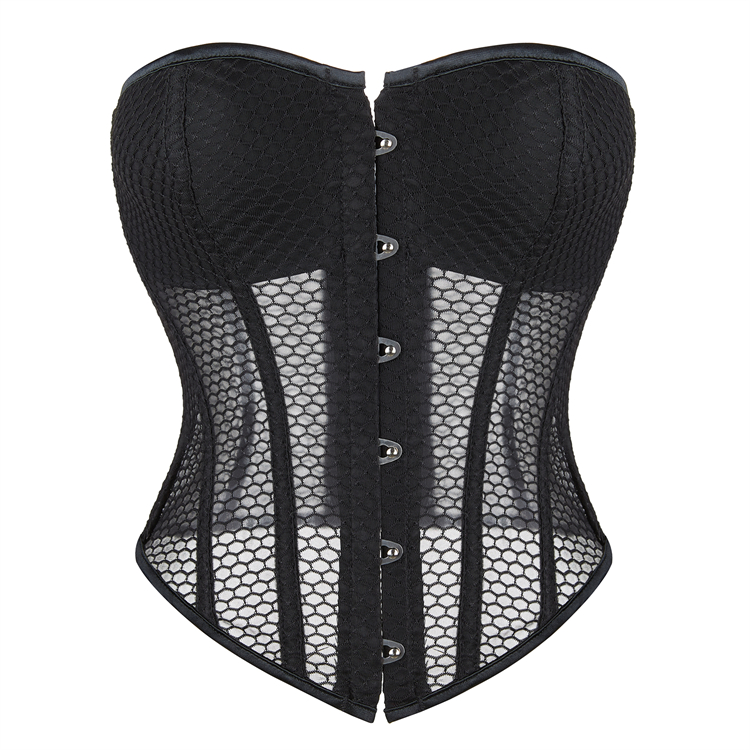 mesh corset top,cup - included corset,summer breathable bodyshaper,royal style waist cincher,new arrival corset,built - in cup mesh top,lightweight shapewear,vintage court style top,breathable waist training corset,curved - enhancing top #N23851