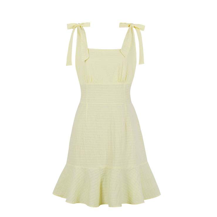 pale yellow summer dress
