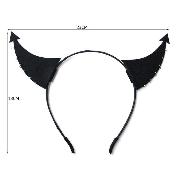 Gothic Demon's Horns Halloween Party Decorations Headband J21519
