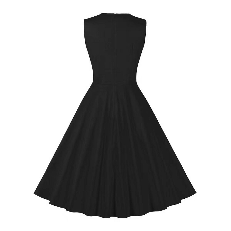 Gothic Vintage Plaid Sleeveless Dress for Halloween N237807