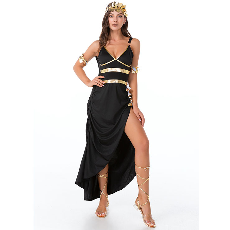 Sexy Egyptian Queen Cleopatra Cosplay Dress Greek Mythology Goddess Halloween Costume N21447