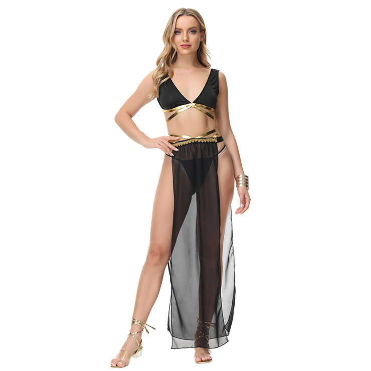 Sexy Belly Dance Bra and Long Skirt Adult Bollywood Performance Dancing Carnival Costume N21632