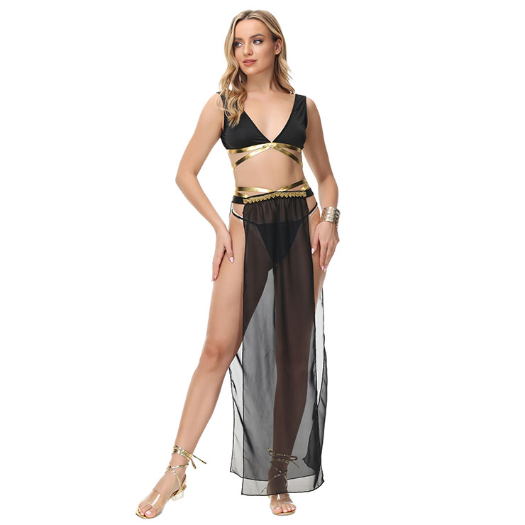 Sexy Belly Dance Bra and Long Skirt Adult Bollywood Performance Dancing Carnival Costume N21632