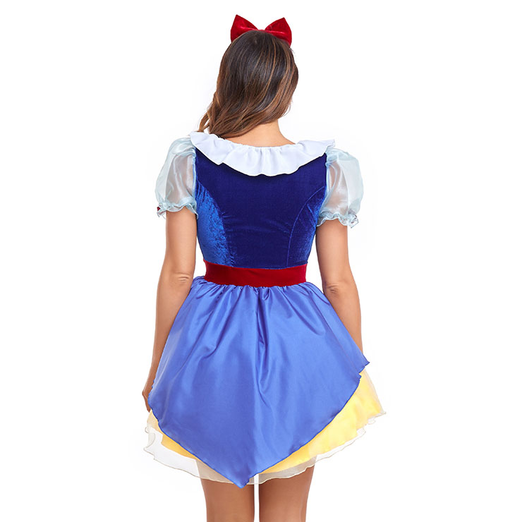 Lovely Dream Lady Short Sleeve Snow White Skirt Cosplay Halloween Costume N22770