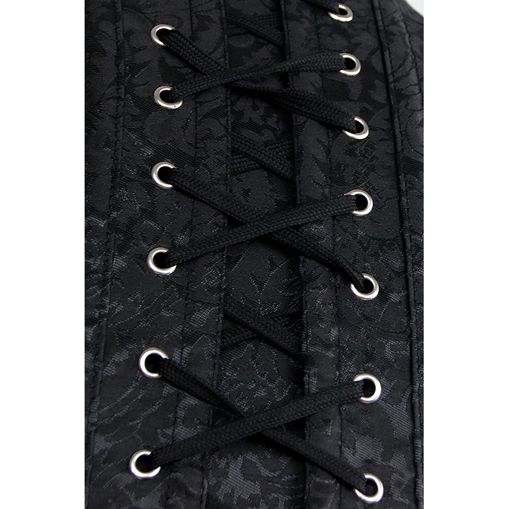 Steampunk Faux Gothic Vintage Sprial Steel Boned Bustier Corset N11461