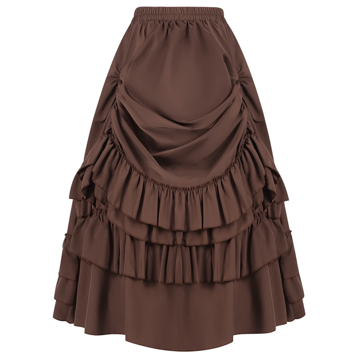 Women's Medieval Renaissance Retro Gothic Punk Skirt N23507
