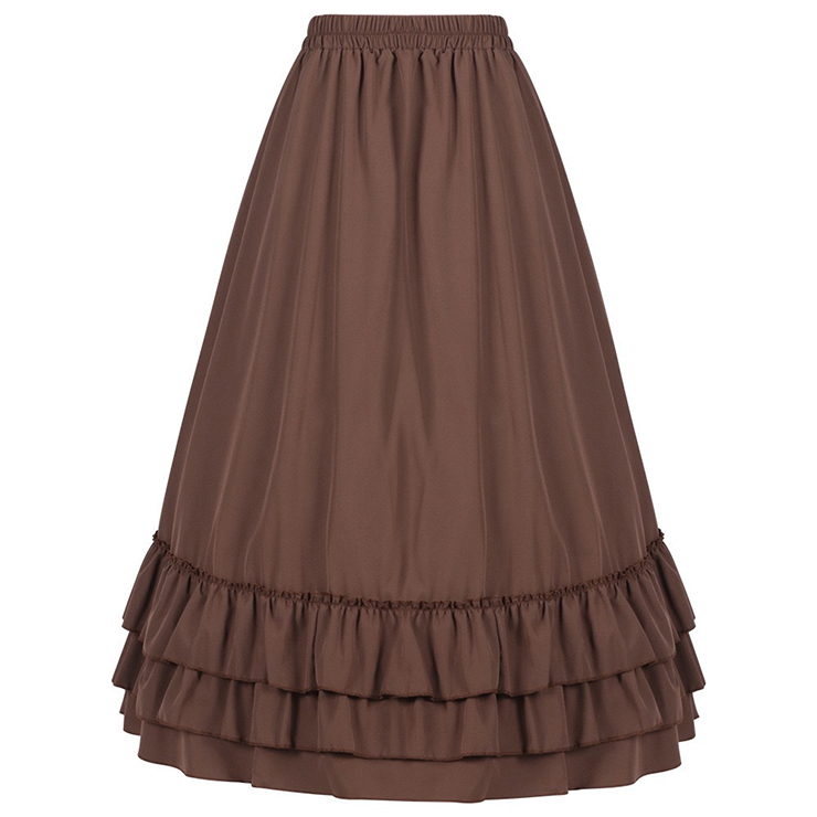 Women's Medieval Renaissance Retro Gothic Punk Skirt N23507