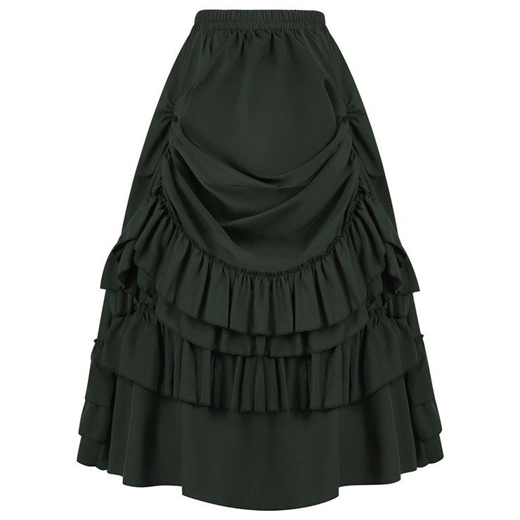 Women's Medieval Renaissance Retro Gothic Punk Skirt N23508