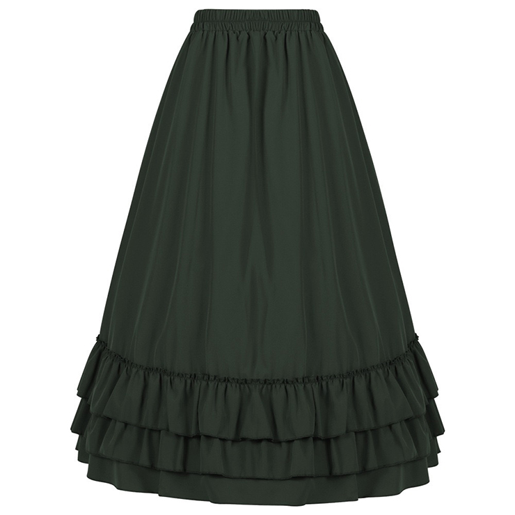 Women's Medieval Renaissance Retro Gothic Punk Skirt N23508