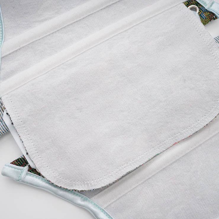 Vintage Embroidered Floral Corset Belt, Front Lace-Up Waist Cincher with Back Zipper N23877