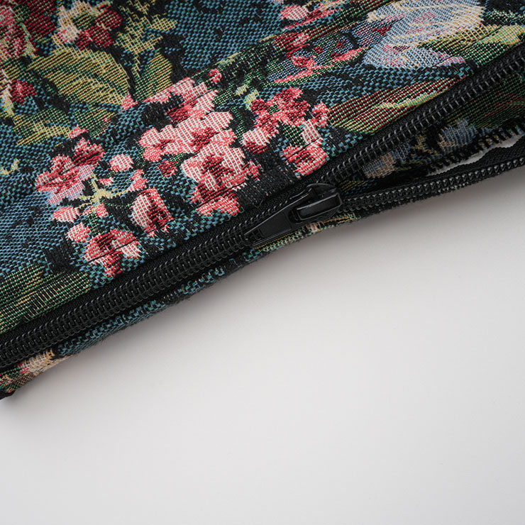 Vintage Floral Corset Top - Adjustable Lace-Up Bustier with Square Neckline N23887