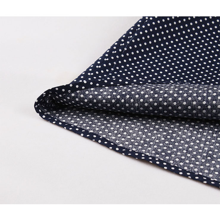 Vintage Hepburn Polka Dots Suit Collar Half Sleeve Elastic Waist Party Big Swing Dress N20832