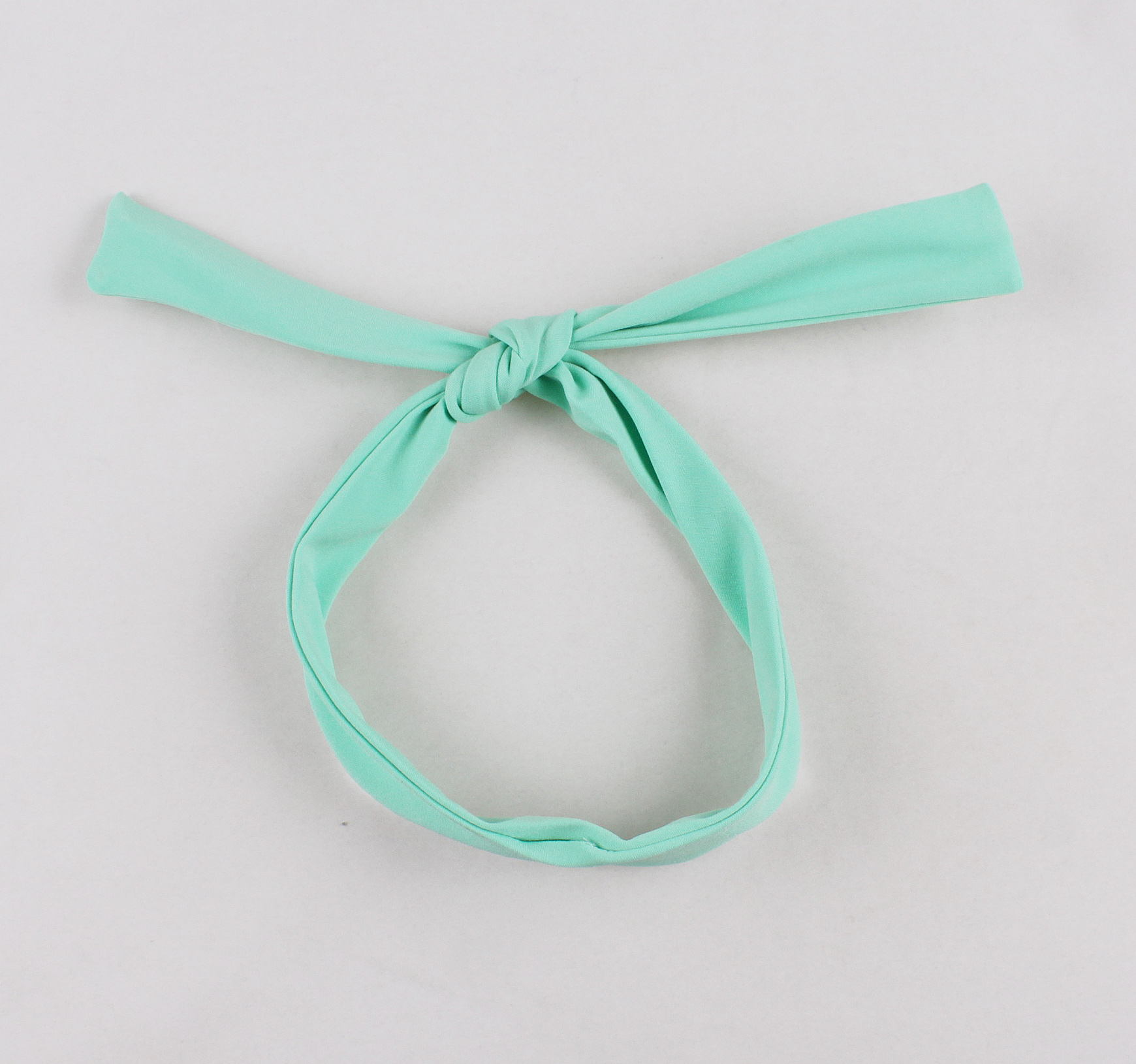 Vintage Mint Green Short Sleeve Dress with White Bow and Matching Headband, A-Line Retro Flared SkirtN23819