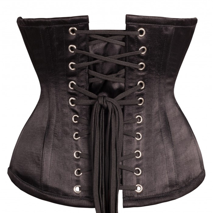 Vintage Jacquard Steel Boned  Underbust Waist Cincher Plus Size Corset N12421