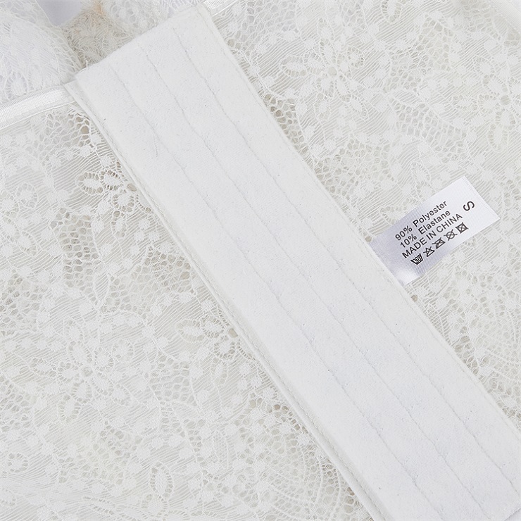 Vintage White Lace Corset Top  N23943