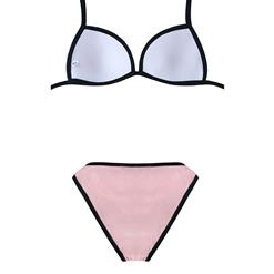 Super Hot Pink Trimmed Bikini Sets BK8835