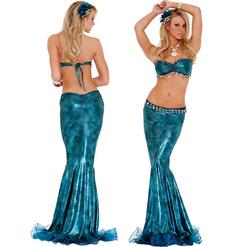 Lustful Mermaid Costume, Sea Diva Costume, Blue Mermaid Costme, #C2222