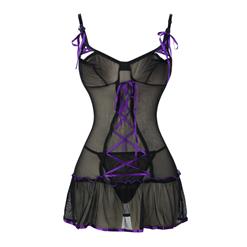 Sheer Babydoll & G-String Set C3060