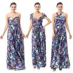 Floral Print Knit Dresses, Evening Dresses for Cheap, Women's Prom Dresses, Discount Dresses, Unique Formal Dresses 2015, #F30005
