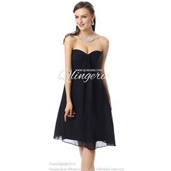2018 Sexy A-line Sweetheart Dropped Ruffles Knee-Length Prom/Little Black Dresses F30047