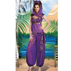 Sexy Genie Costume, Lamp Fancy Dress Costume, Women's Genie Halloween Costume, #G2832