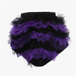 Sexy Charming Black and Purple Ruffles Petticoat HG10486