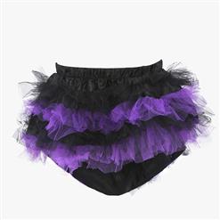 Sexy Charming Black and Purple Ruffles Petticoat HG10486