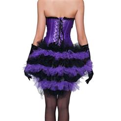 Sexy Charming Black and Purple Ruffles Petticoat HG10486