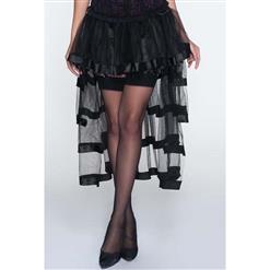 Sexy Black Yarn Hi-lo Dancing Petticoat HG10582