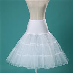 Sexy White Skirt Petticoat, Fashion White Skirt, Cheap Ladies Tulle Petticoat, Party Dress Petticoat, Plus Size Petticoat, #HG11251