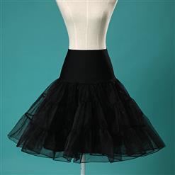 Sexy Black Skirt Petticoat, Fashion Black Skirt, Cheap Ladies Tulle Petticoat, Party Dress Petticoat, Plus Size Petticoat, #HG11261