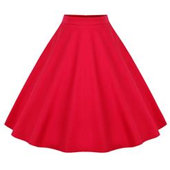 1950's Vintage Skater Skirt, Skater Skirt, Floral Skirt, Casual Skirt, A Line Swing Skirt, #HG11822
