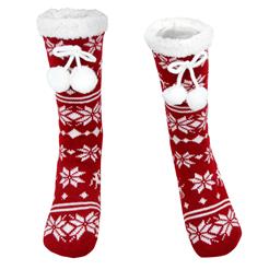 Fluffy Fleece Lining Winter Tube Knit Socks HG12120