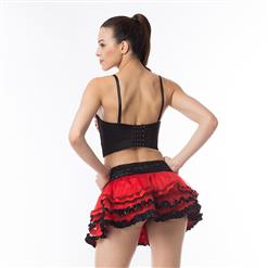 Sexy Red Ruffles Tutu Dance Pettiskirt HG12673