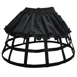 Steampunk Full Circle Steel Boned Long Crinolette Birdcage Petticoat HG12838