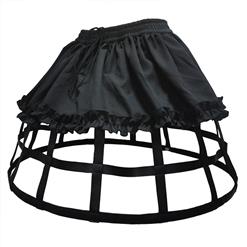 Steampunk Full Circle Steel Boned Long Crinolette Birdcage Petticoat HG12838