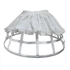 Steampunk Full Circle Steel Boned Long Crinolette Birdcage Petticoat HG12839