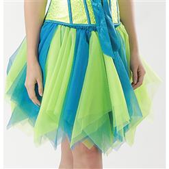 Women's Tutu Tulle Mini A-Line Layered Petticoat Zigzag Skirt HG15003