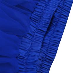 Women's Tutu Tulle Mini A-Line Layered Elastic Petticoat Pure Color Skirt HG15006