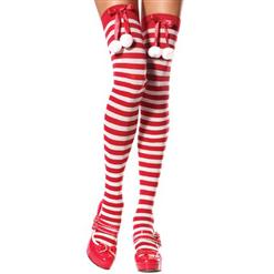 Nylon striped Stockings HG2189