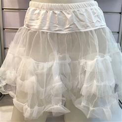 White Satin Trimmed Petticoat HG22772