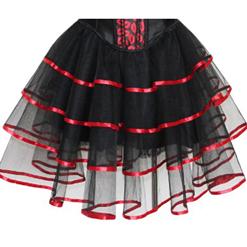 Red Petticoat , sexy Skirt, Petticoat, Corsets Skirt, #HG6130