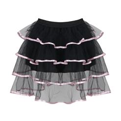 Women's Gothic Multi-layer Tutu Skirt Dancing Petticoat HG6131