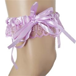 Purple Leg Garter, lingerie Purple Garter, sexy Lace Garter, #HG7388